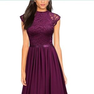 Medium Miusol Women’s Magenta Bridesmaid Dress